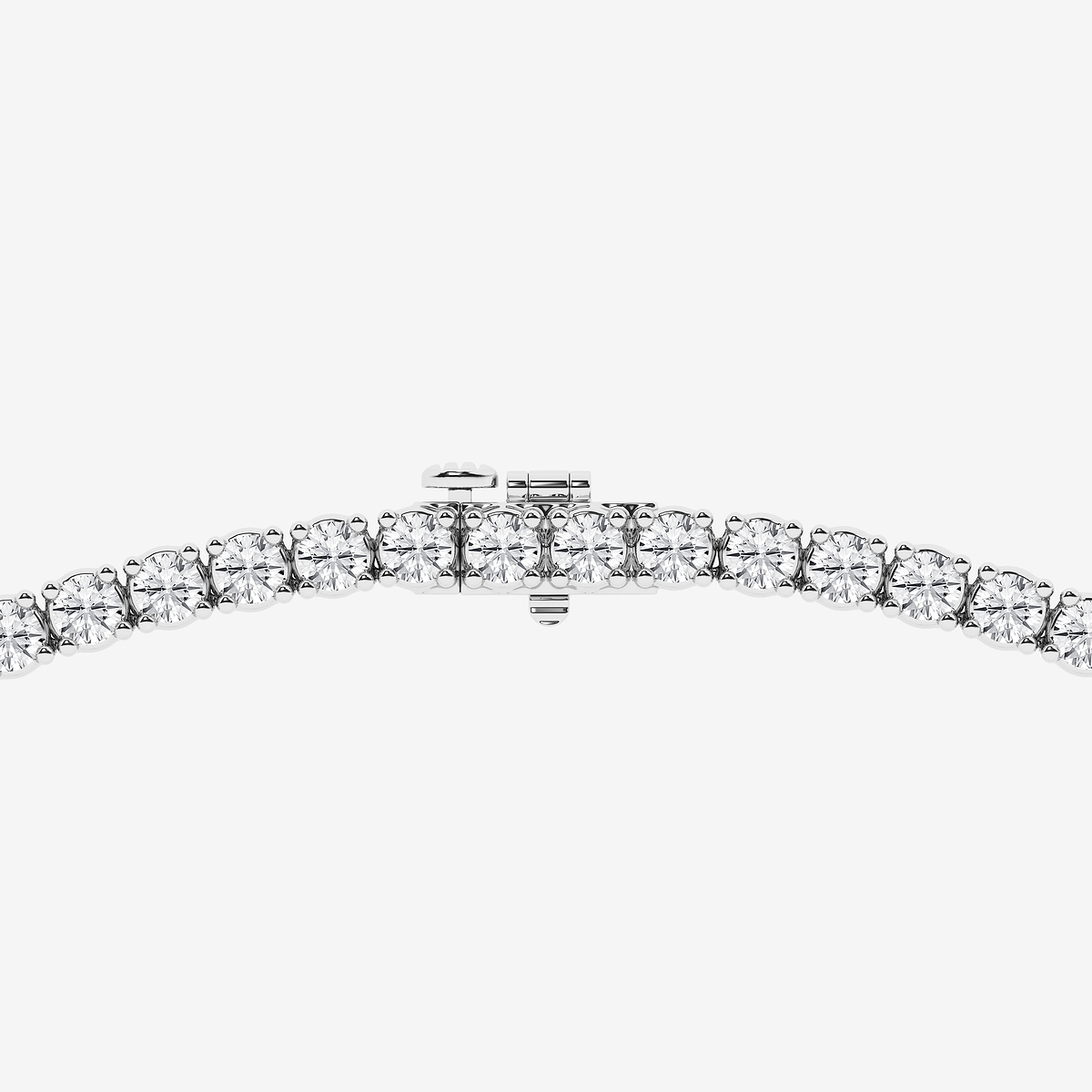 Additional Image 2 for  15 ctw Round Lab Grown Diamond Four Prong Graduated Tennis Necklace